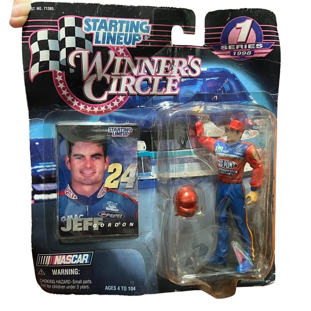 Vintage 1998 Kenner Starting Lineup NASCAR Jeff Gordon Winner's Circle Figure